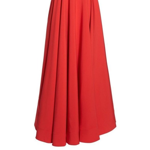 MAC DUGGAL BEADEd WAIST RED BALL-GOWN sz 12 - Picture 9 of 9